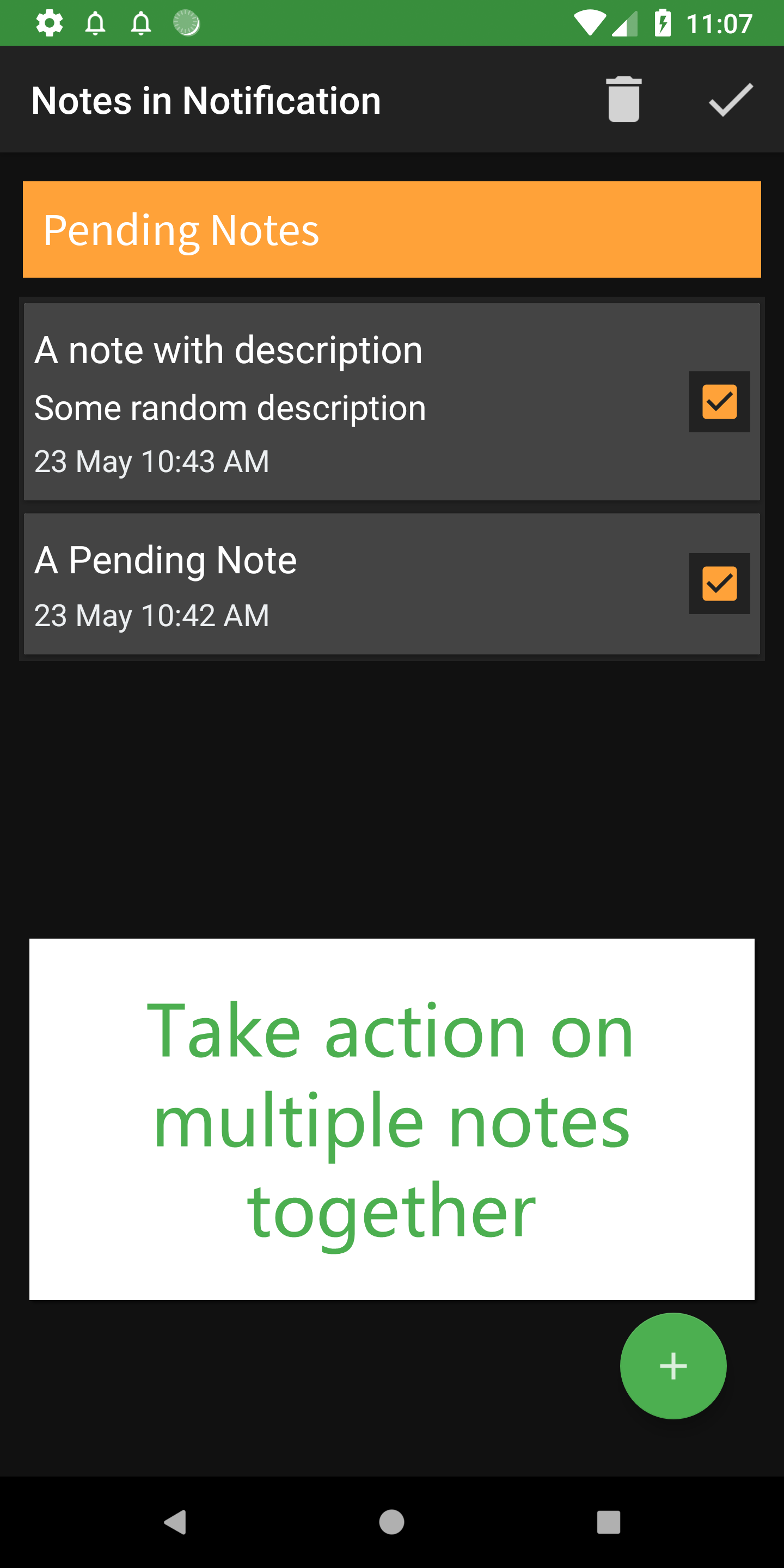 Notes in Notification gallery image