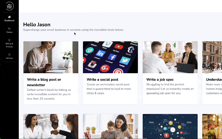myquickcopy.com: AI สำหรับธุรกิจขนาดเล็ก - ประหยัดเวลาและเงินเขียนบล็อกจดหมายข่าวเพิ่มเติม media 6