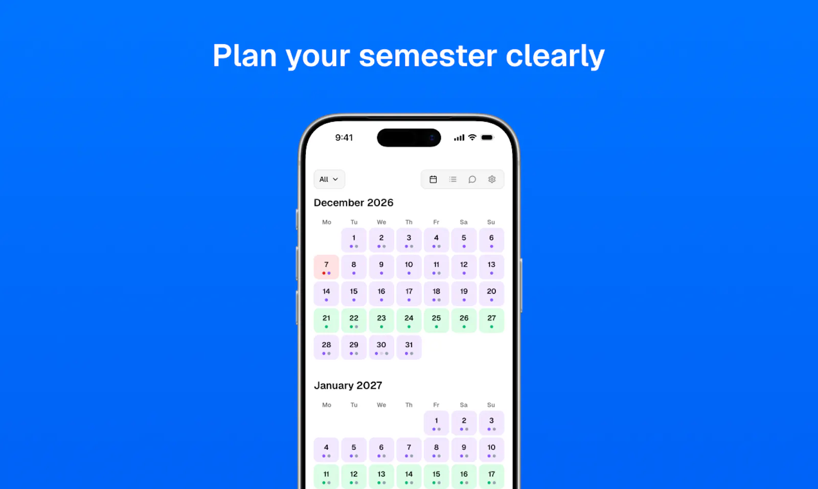 Bila UiTM Cuti — Academic Calendar screenshot 2