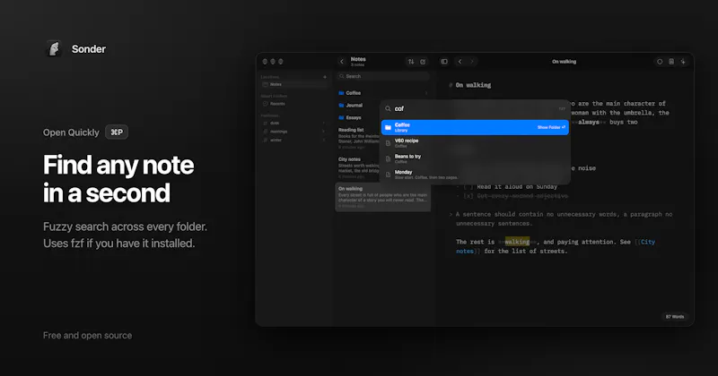 Sonder Markdown Editor screenshot 3