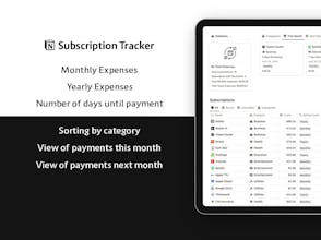 Subscription Tracker gallery image