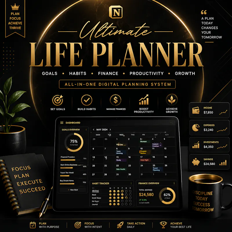 Organize Your Life, Goals & Money screenshot 1