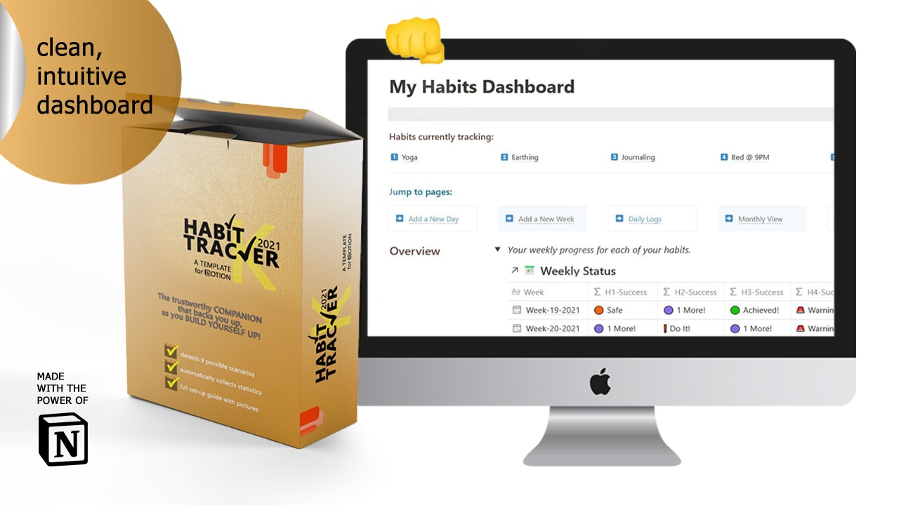 Habit Tracker for Notion 2021 gallery image
