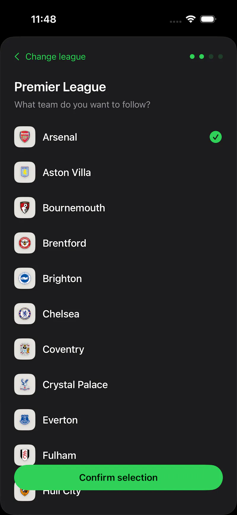 FootyMate screenshot 2