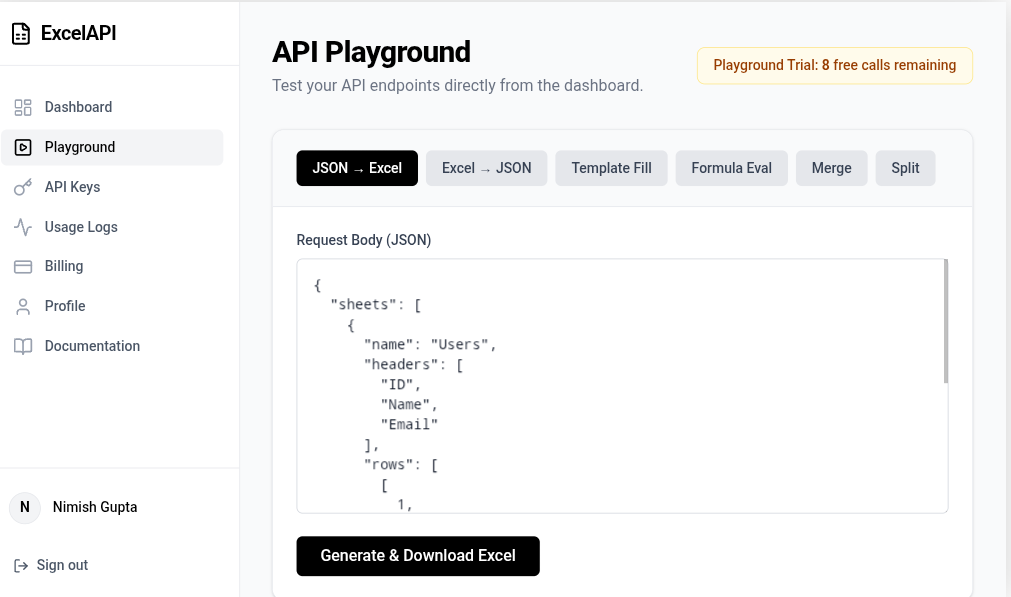 ExcelAPI gallery image