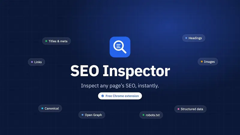 SEO Inspector screenshot 1 (video preview)