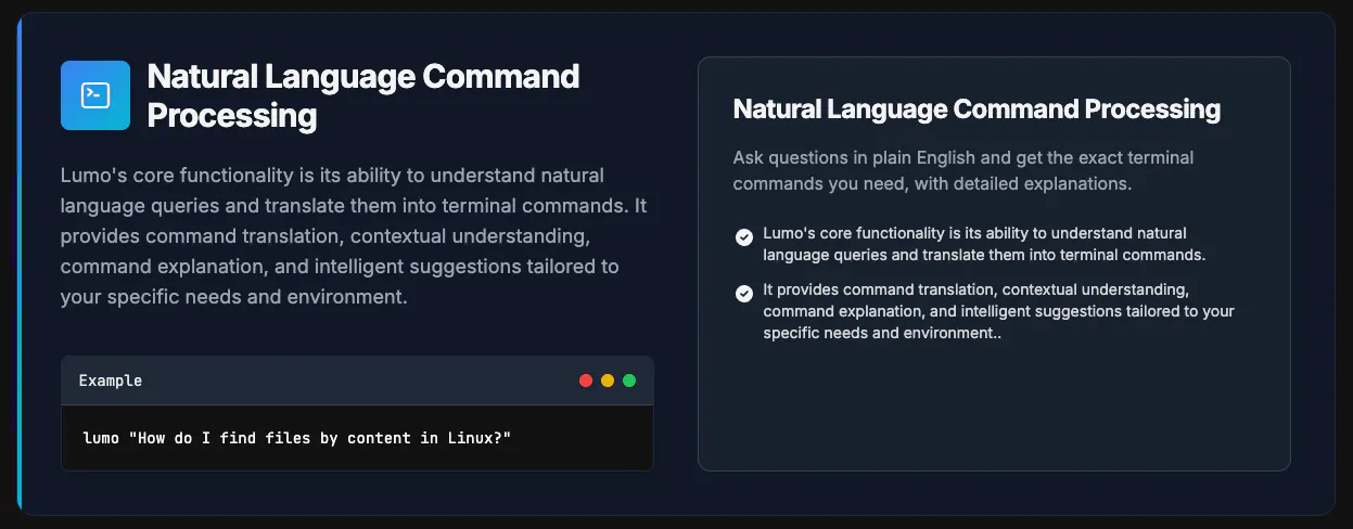 Lumo CLI gallery image
