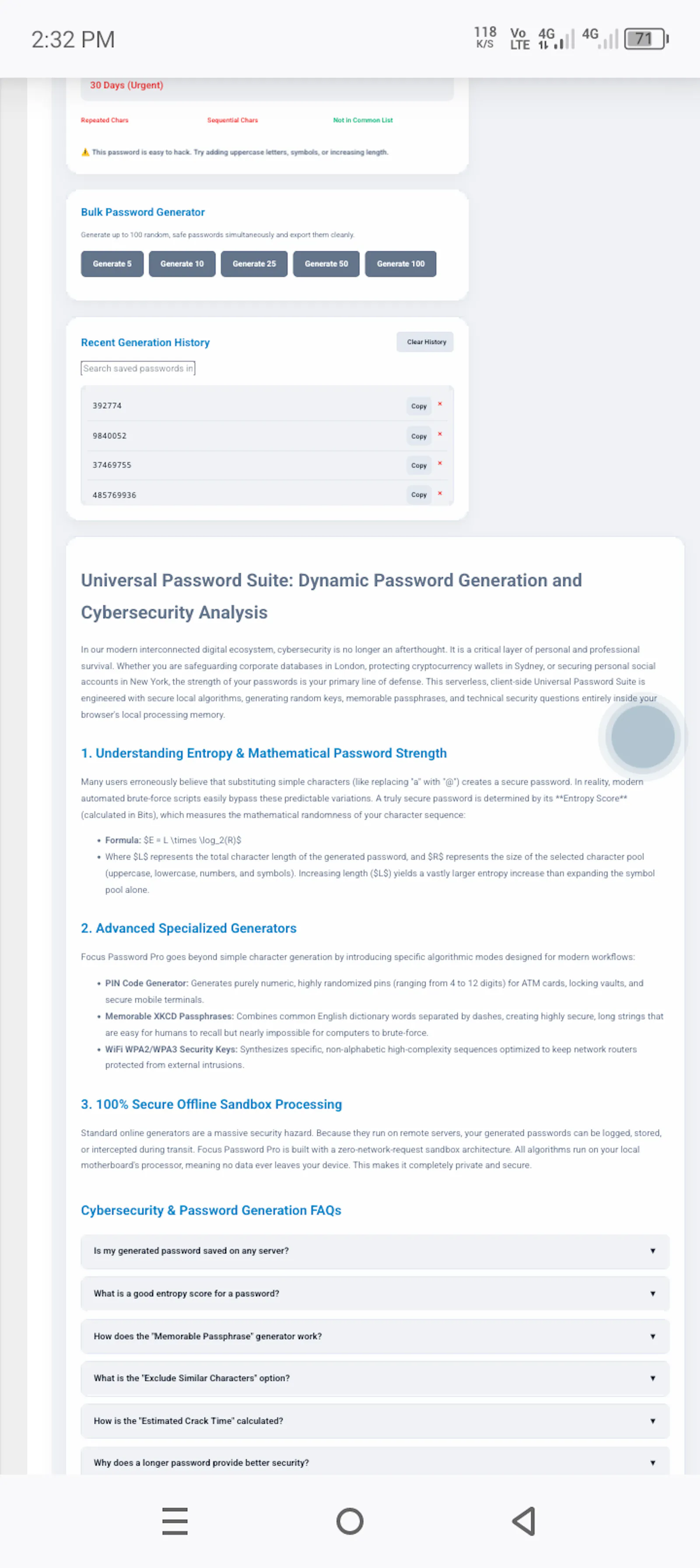 Free password generator, PIN creator  screenshot 5