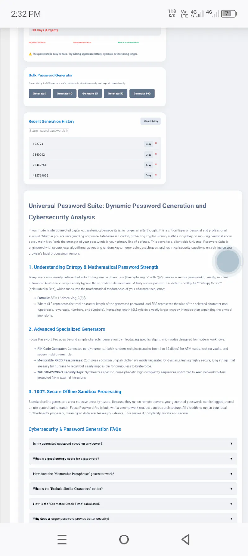 Free password generator, PIN creator  screenshot 5