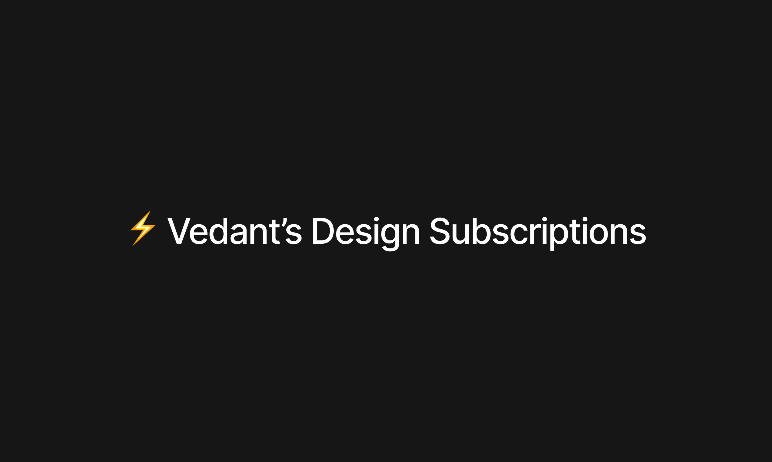 Assinatura de design UX/UI do Vedant media 1