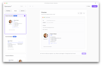 Opensense AI Email Signature Generator gallery image