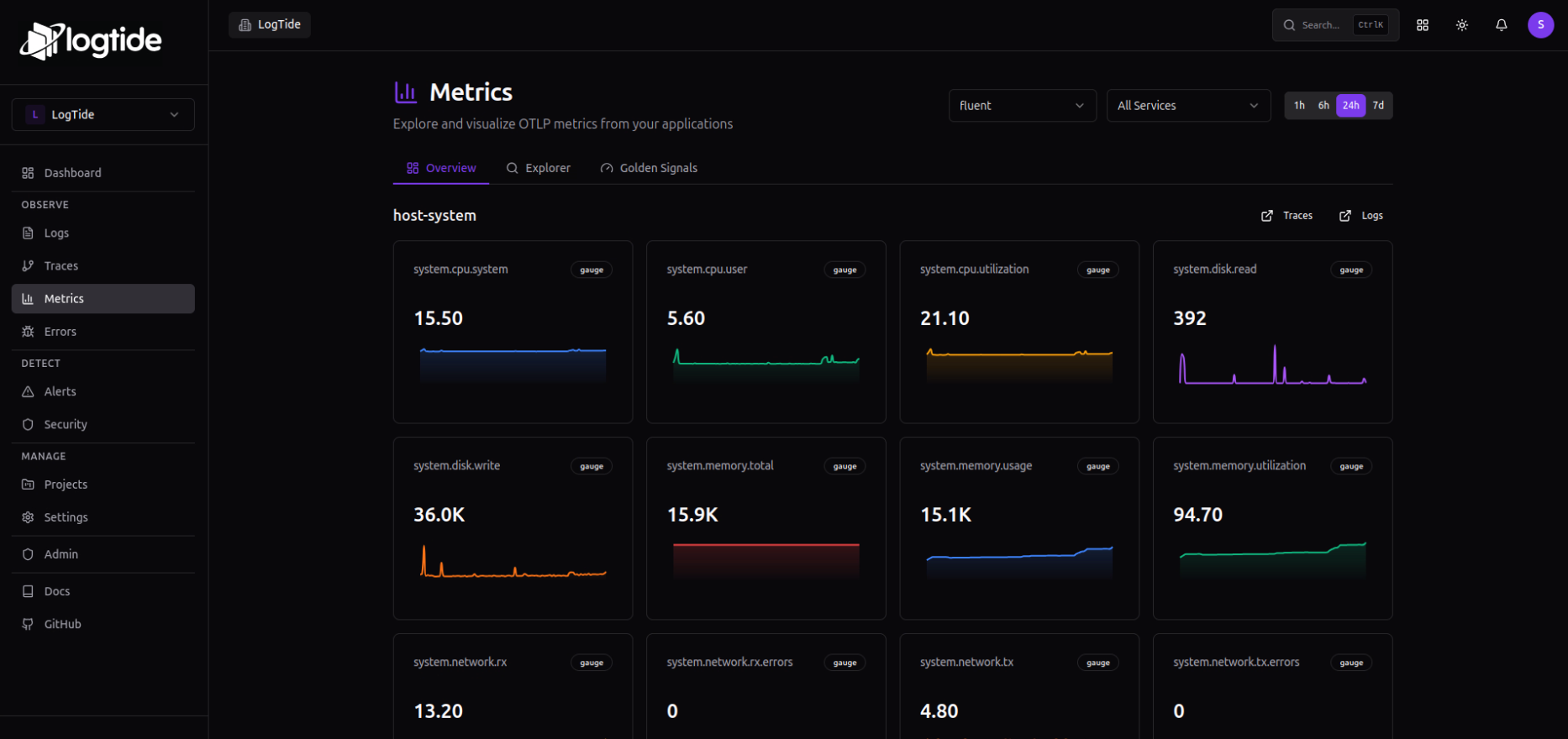 LogTide gallery image