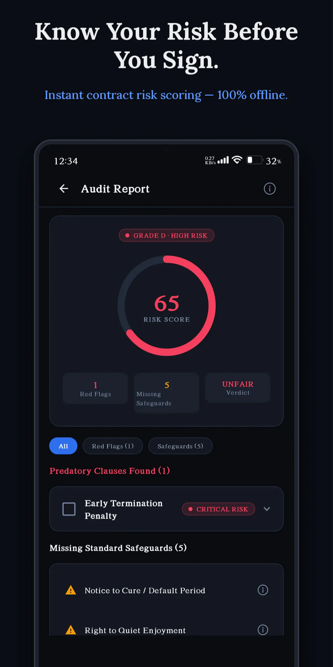 Legal AI: Offline Contract Scanner gallery image