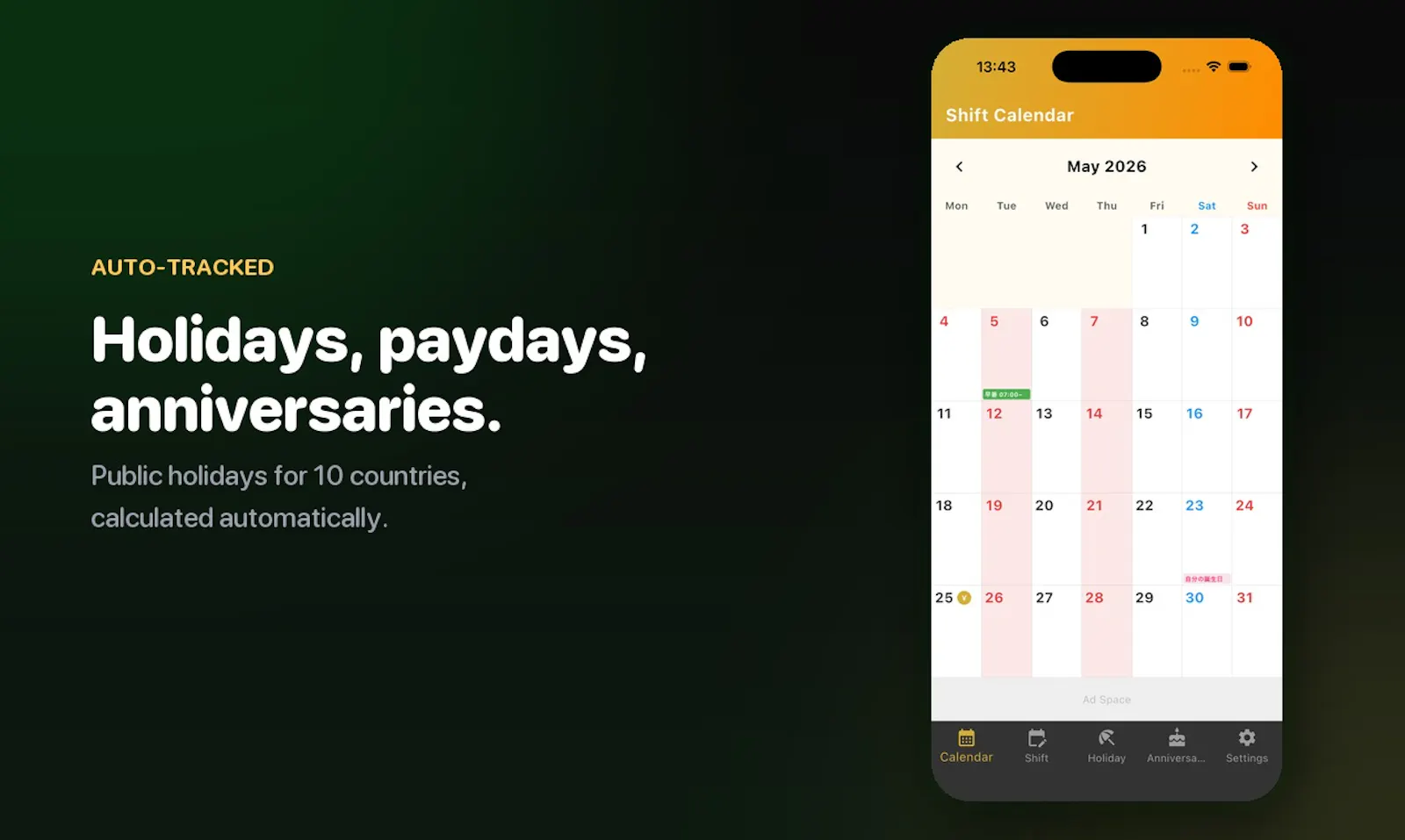 Shift Calendar & Alarm screenshot 3