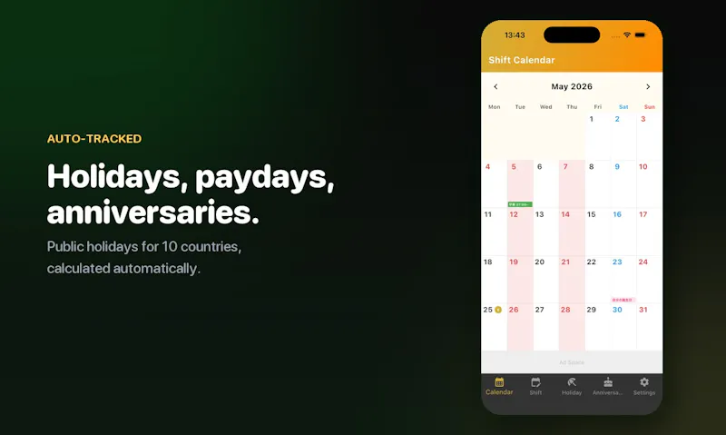 Shift Calendar & Alarm screenshot 3