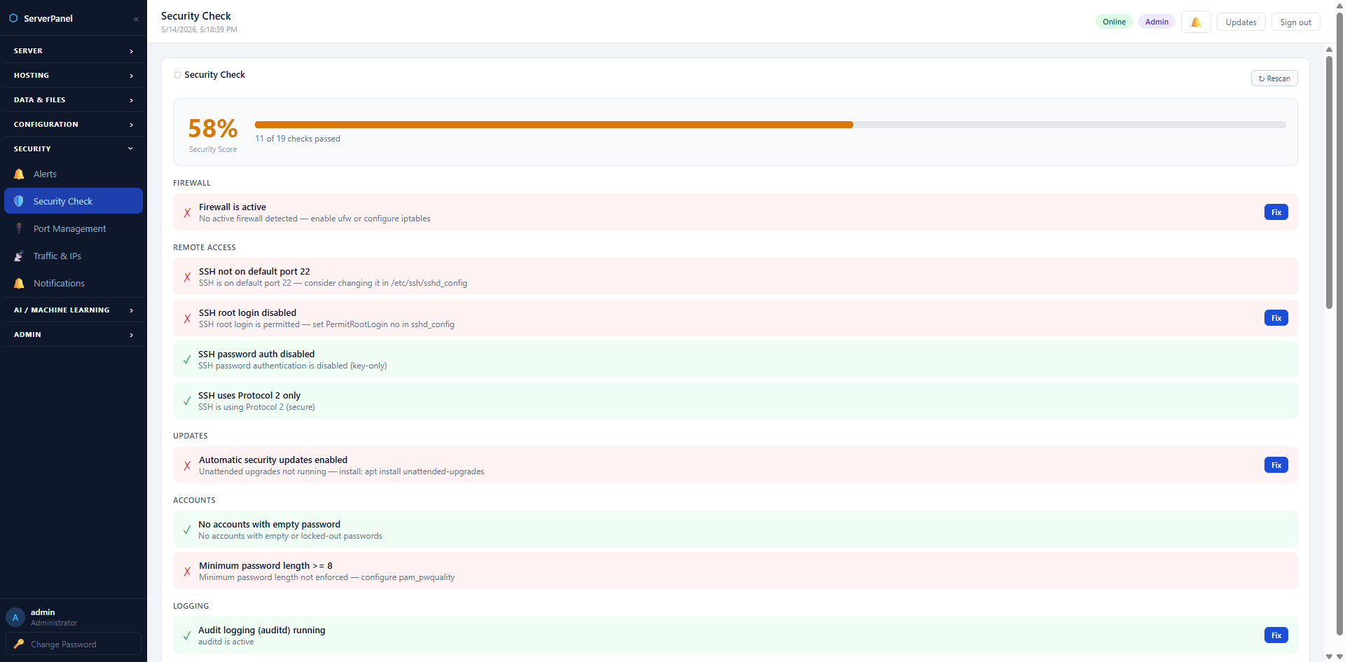 Nettpanel — Linux Server Management gallery image