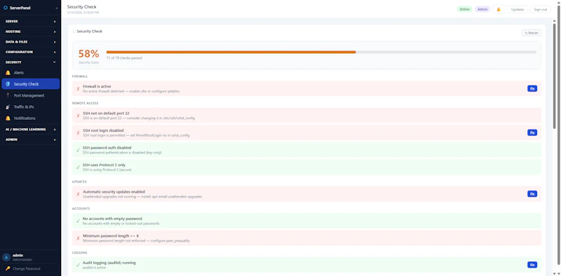 Nettpanel — Linux Server Management screenshot 7