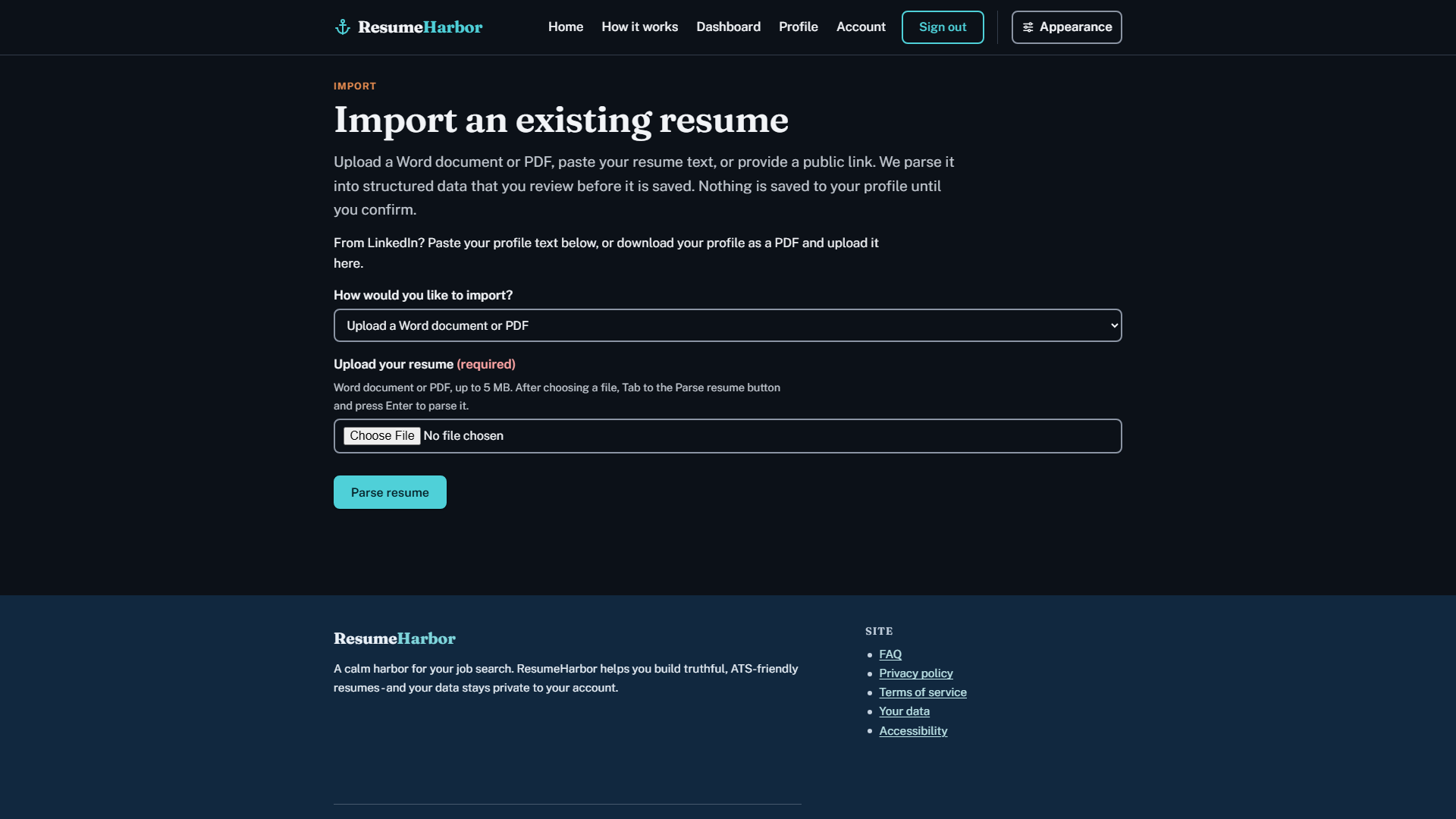 ResumeHarbor gallery image