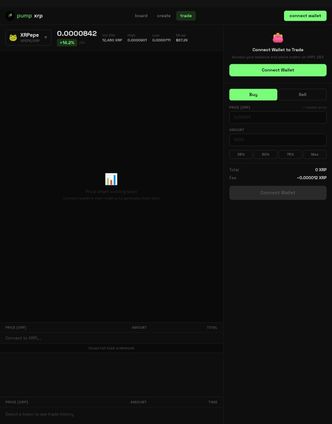 PumpXRP — Token Launchpad on XRP Ledger - Screenshot 2 showing product features and functionality