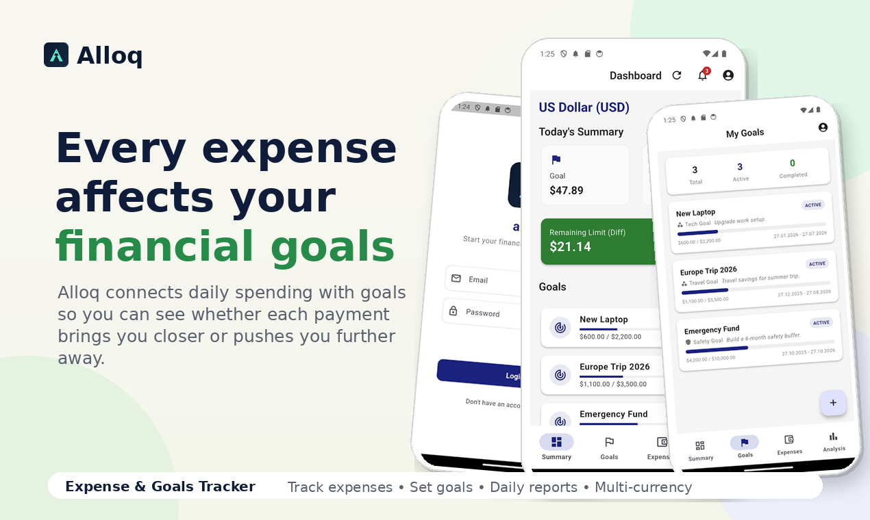 Alloq: Expense & Goals Tracker gallery image