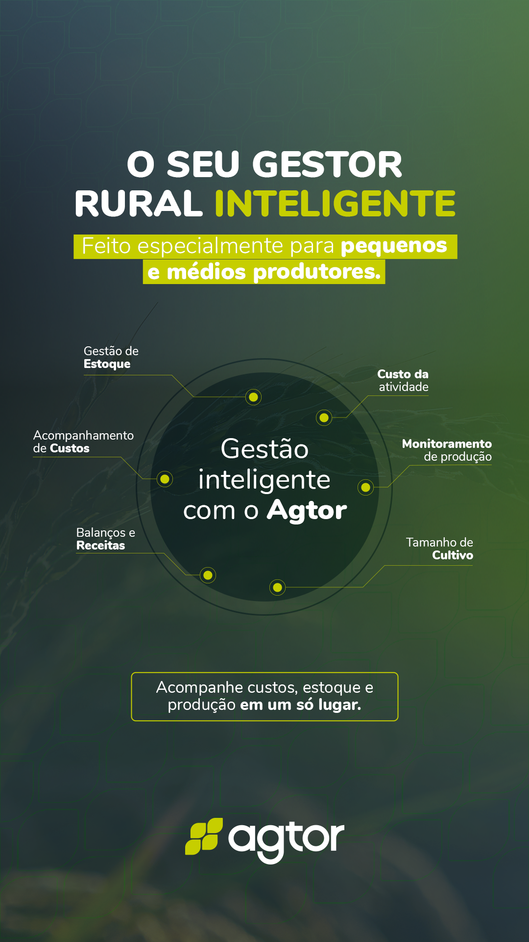 Agtor - Main product screenshot demonstrating key features and user interface
