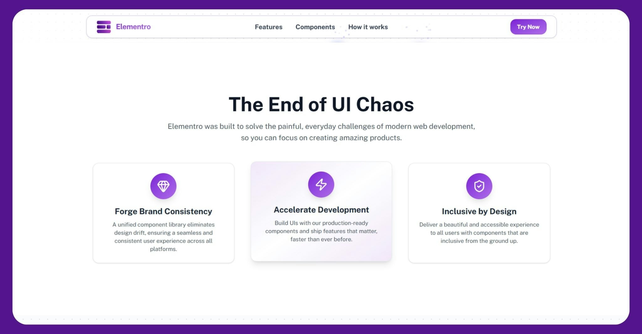 Elementro - Screenshot 2 showing product features and functionality