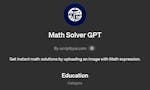 Math Solver GPT image