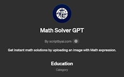 Math Solver GPT media 1