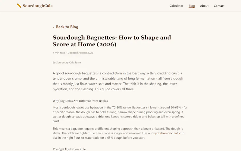 SourdoughCalc screenshot 2