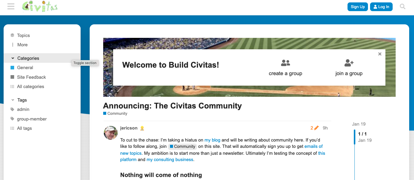 Build Civitas (beta) media 2