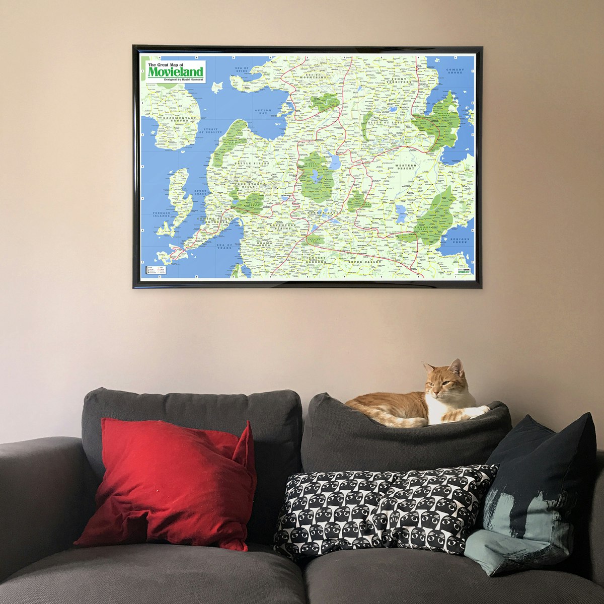 The Great Map of Movieland (Poster) gallery image