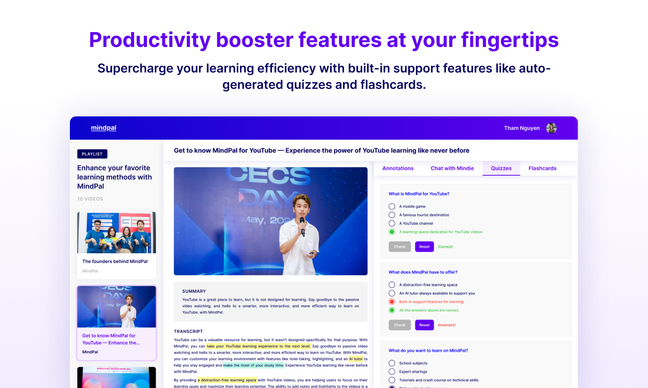 MindPal for YouTube media 4