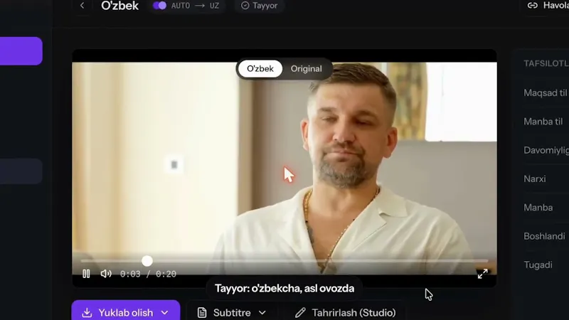 Dublyaj AI screenshot 1 (video preview)