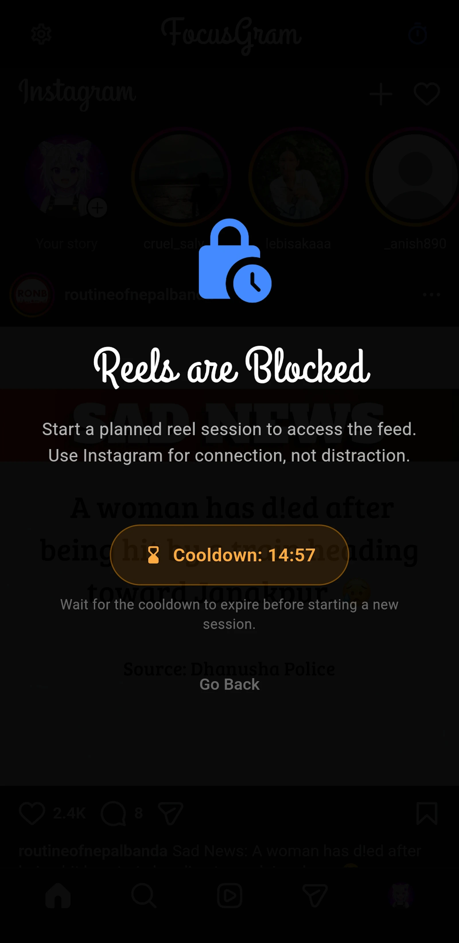 FocusGram screenshot 2
