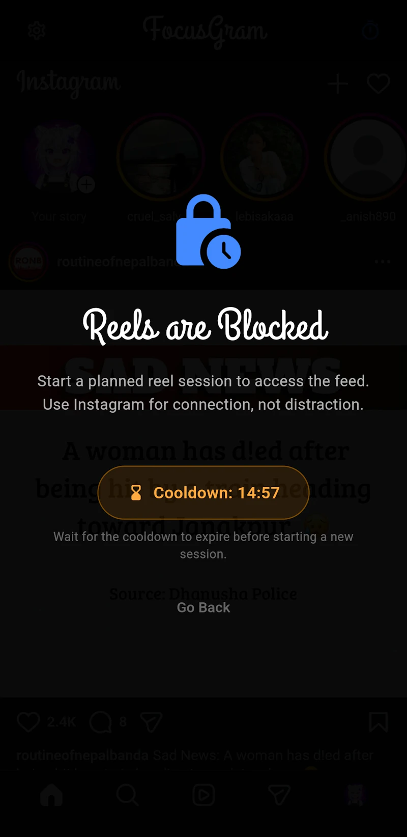 FocusGram screenshot 2