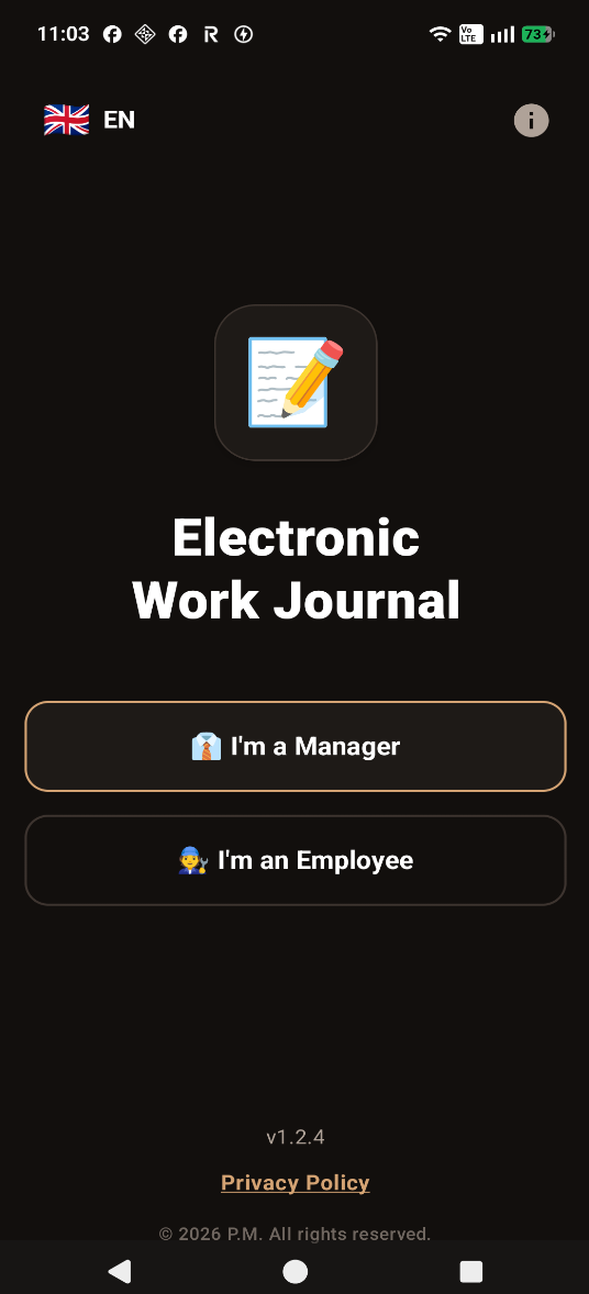 Work journal - Smart Work Time Journal gallery image