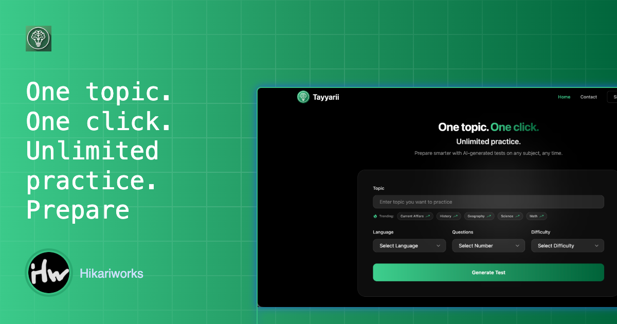 Tayyarii - Main product screenshot demonstrating key features and user interface