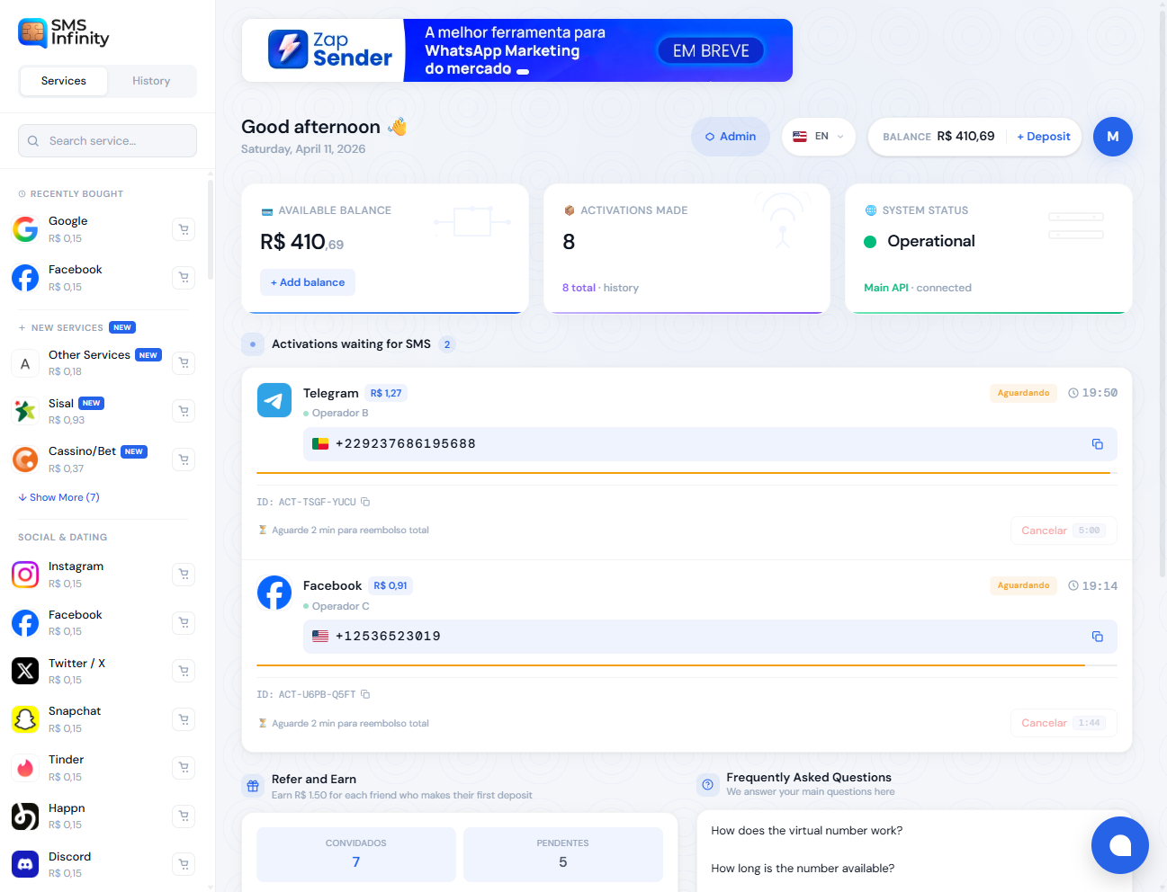 SMS Infinity gallery image