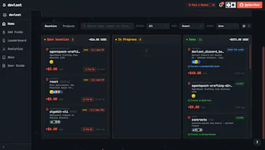 Devloot.xyz - Monetize Github issues gallery image