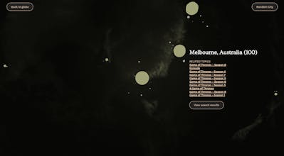 Google Globe Trends gallery image