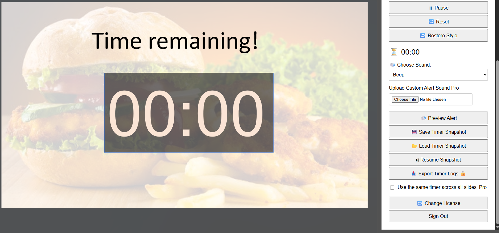 Media Pemasa ubi - PowerPoint Timer Add-in 3