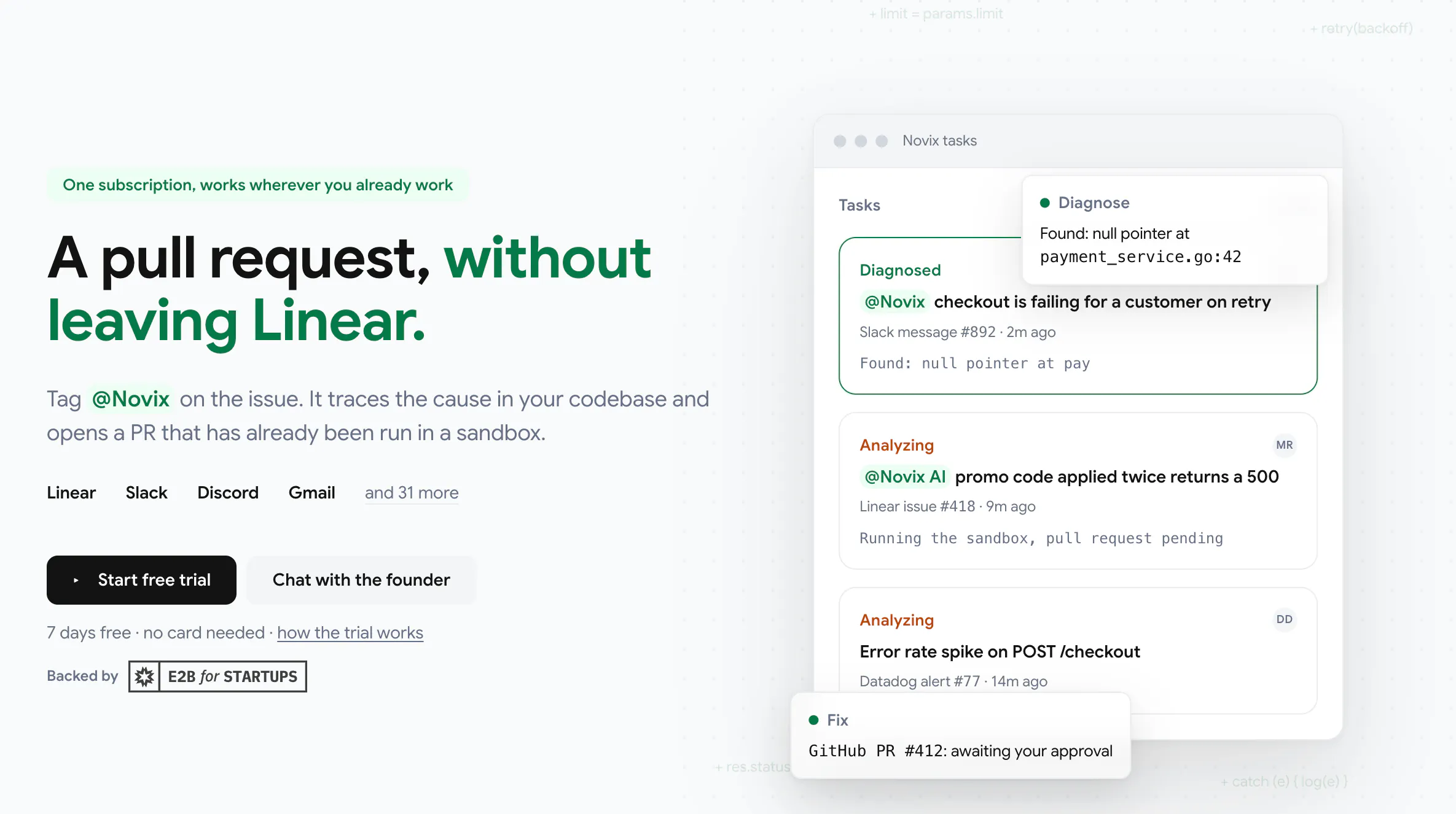 Novix AI Test Launch Product Hunt gallery image
