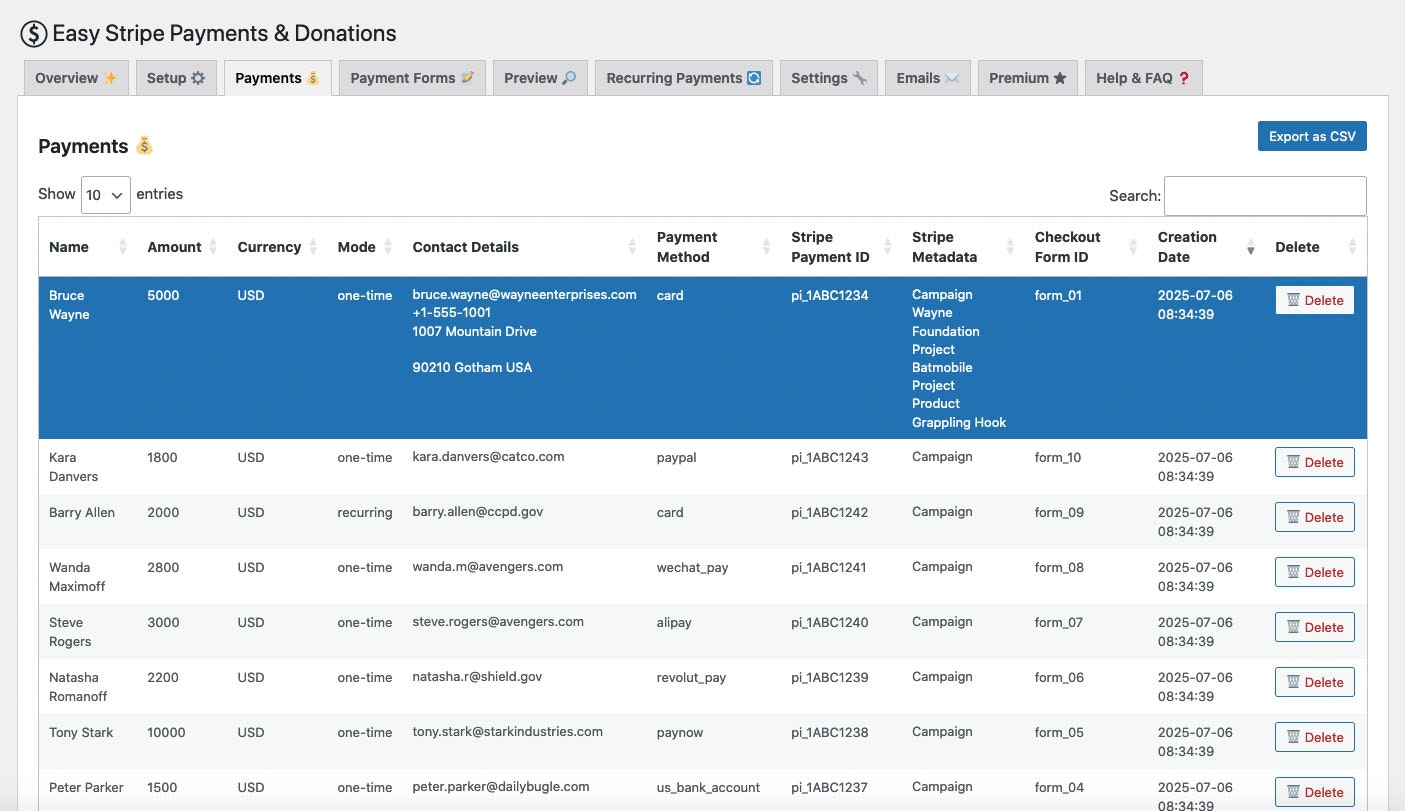 Easy Stripe Payments & Donations - Screenshot 5 preview