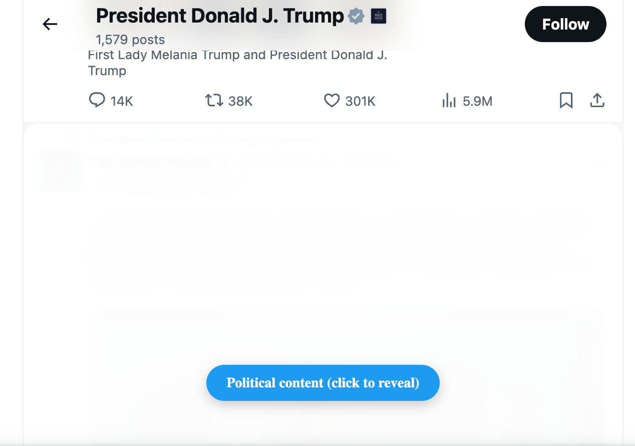 Political Tweet Filter - Main product screenshot demonstrating key features and user interface