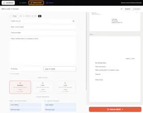 sendletter gallery image