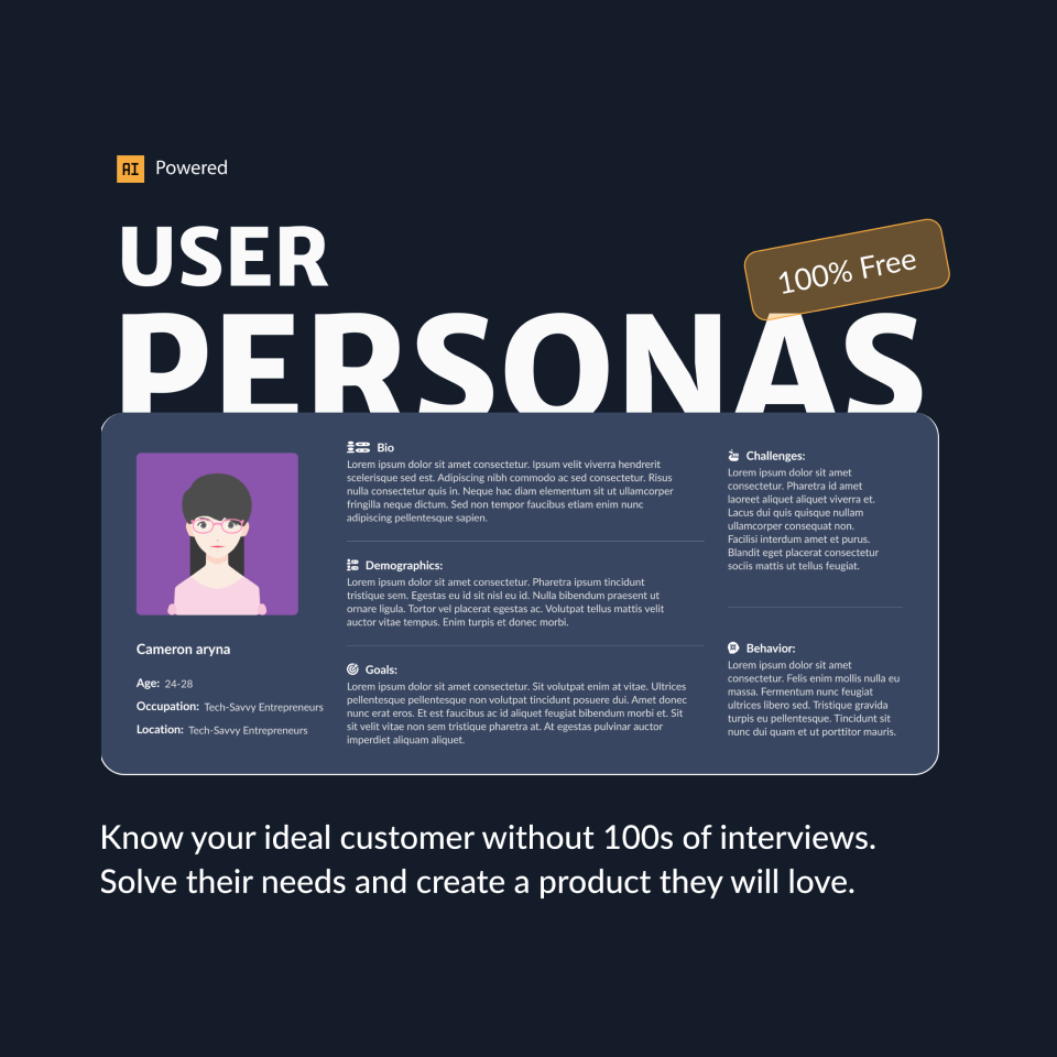 Helix Free User Persona Generator logo