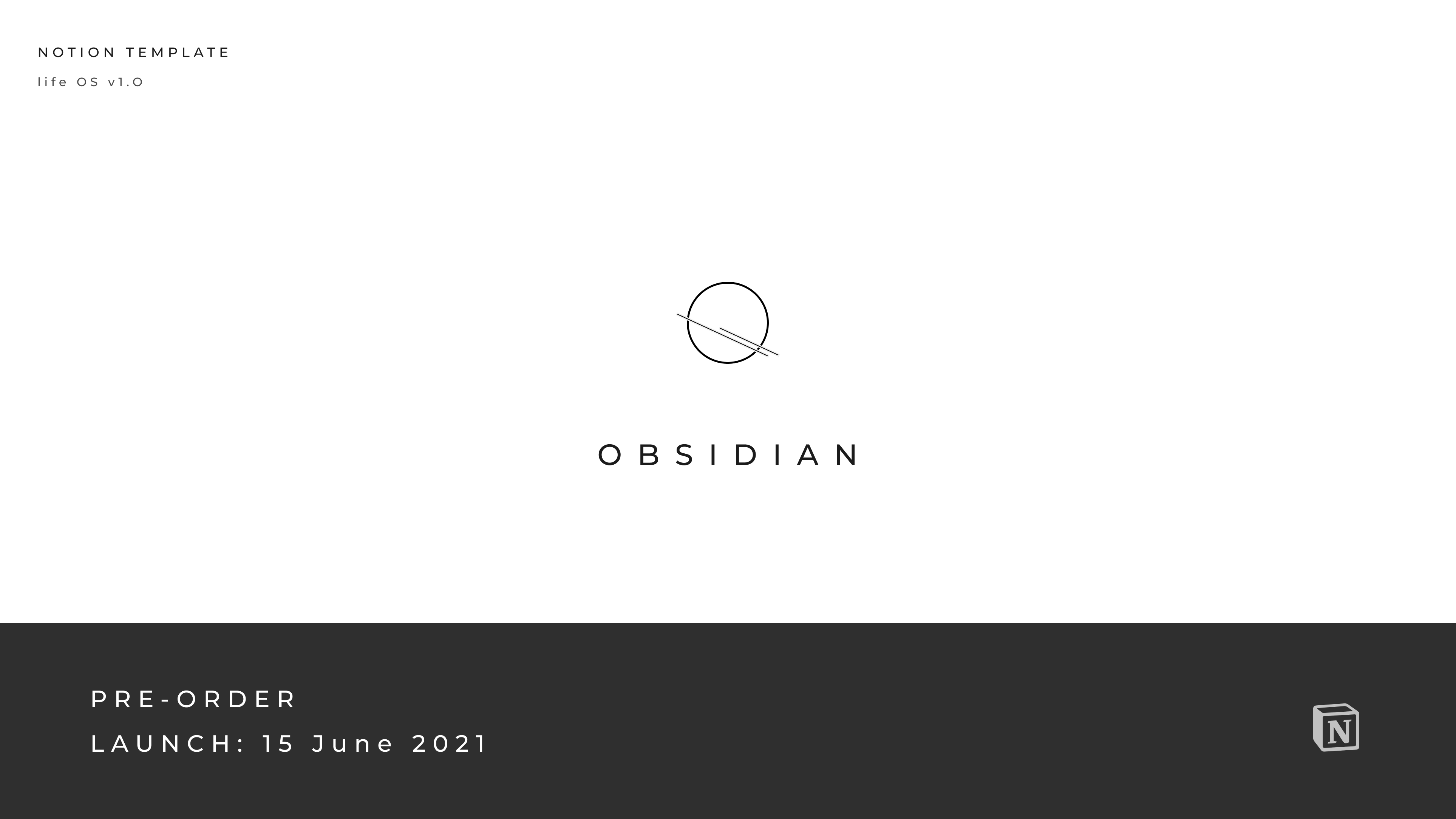 Obsidian Life OS : Notion template gallery image