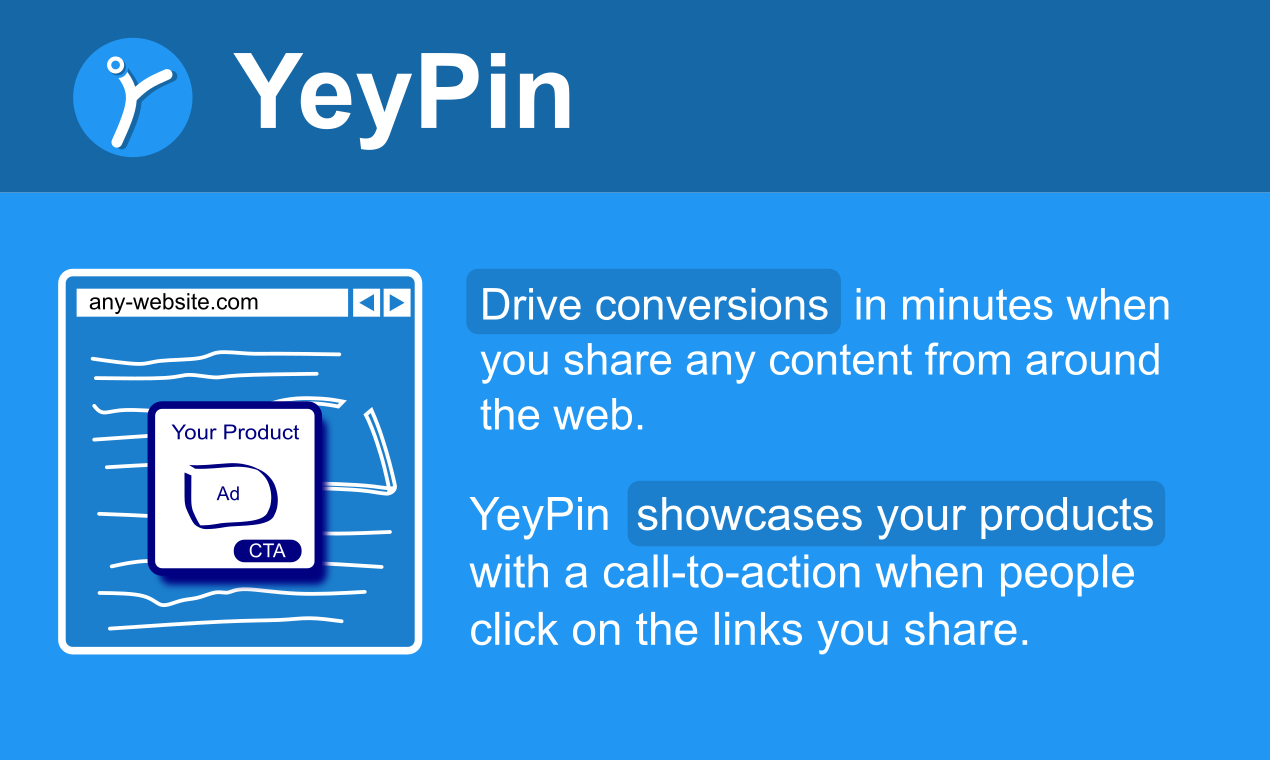 Yehpin - Trasforma i collegamenti di condivisione in conversioni in pochi minuti media 2