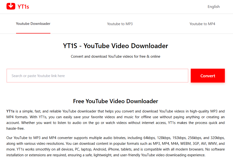 YT1s: YouTube video downloader gallery image