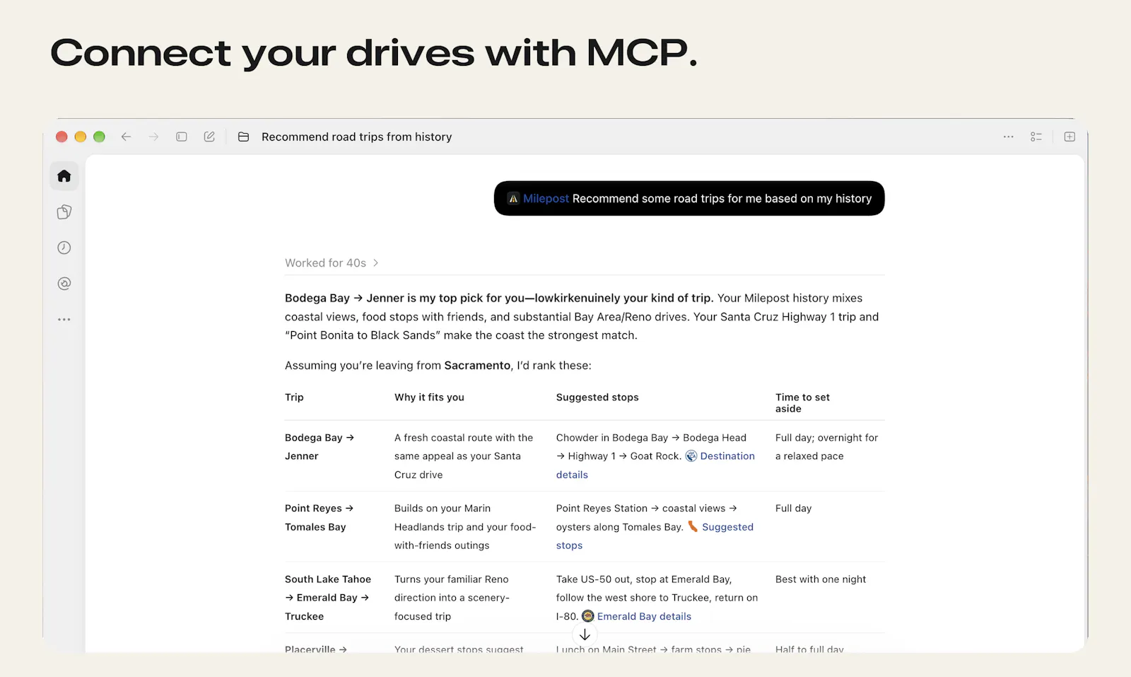 Milepost screenshot 3